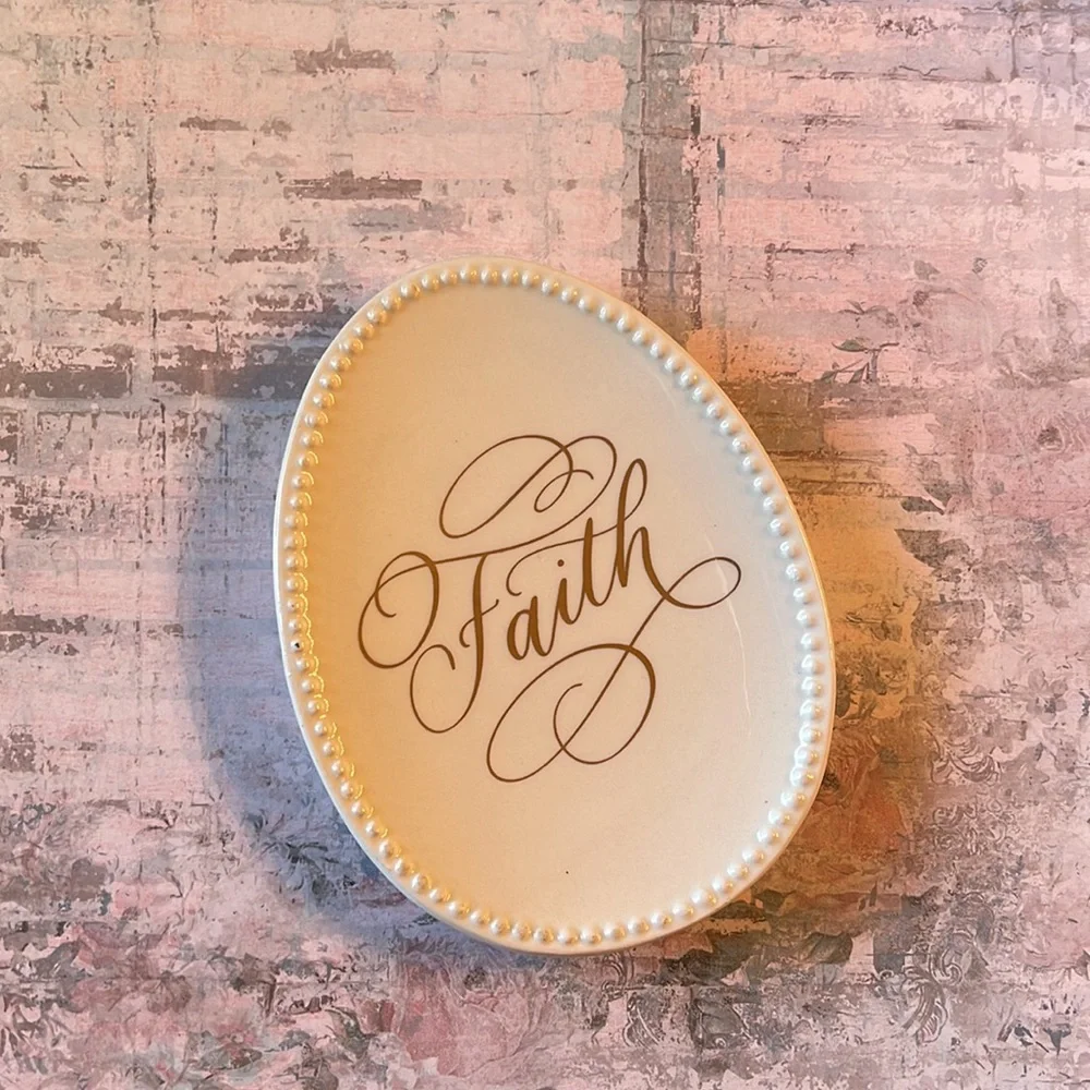 Two’s Company Faith Trinket Tray